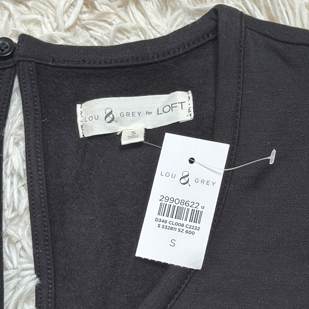 🎉HP🎉 Lou & Grey Scoop Neck Romper 💗 Black - Picture 13 of 15